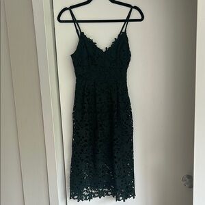 ASTR The Label green embroidered dress